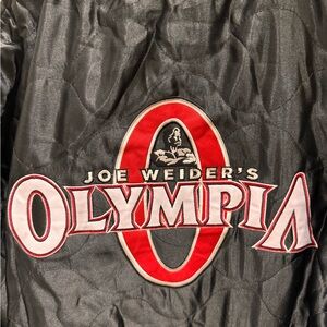 Joe Weider black official OLYMPIA BOMBER JACKET BLACK XXL